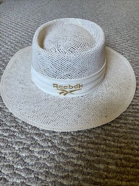 Vintage Reebok Greg Norman golf straw hat